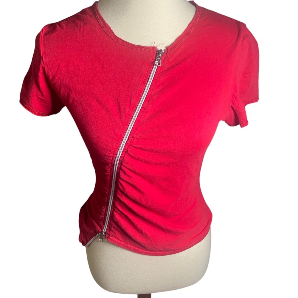 Vintage 90s Side Zip T-Shirt